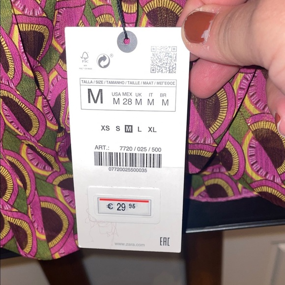 Zara Multicolor Halter Tank Top - Picture 7 of 8